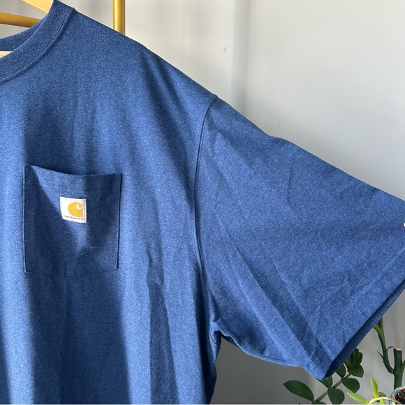 Carhartt Men's Deep Ocean Bog/Tall loose fit heavyweight Short Sleeve Tee 4XL - Picture 4 of 5